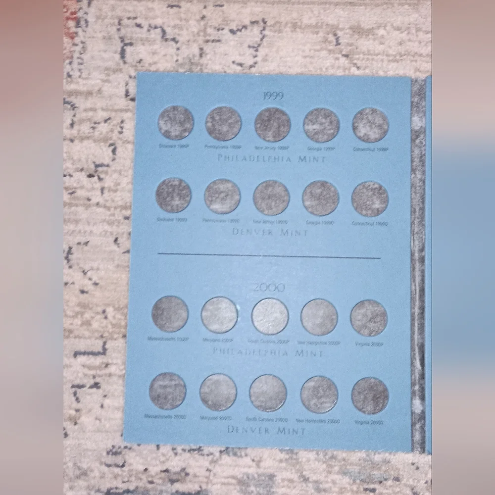 Washington Quarters State Collection Volume One New unused condition